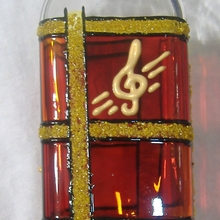 Витражная роспись на бутылке