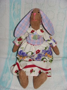 Кролик тильда в кукольном платье