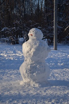 Снеговик или снежная баба?