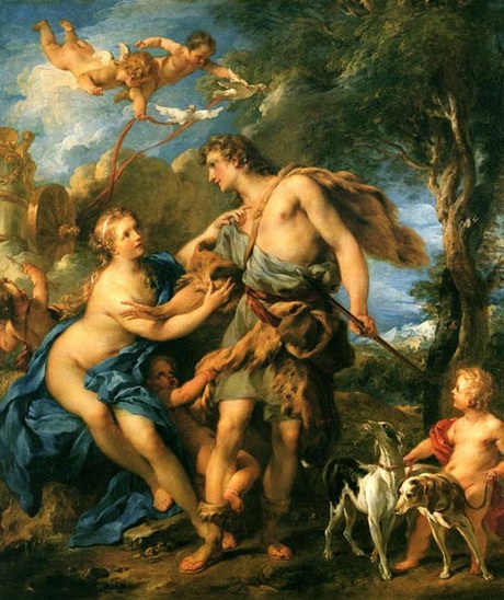 Венера и Адонс, 1729, Франсуа Лемуан